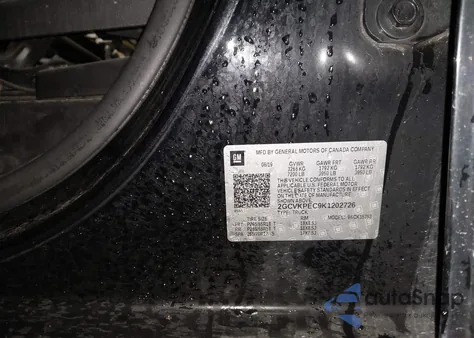 2019 Chevrolet Silverado 1500 Ld Lt из США, поврежденный, VIN 2GCVKPEC9K1202726